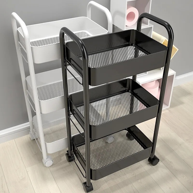 Bathroom Storage Kitchen Bedside Snacks Bathroom Bedroom Multi-Layer Mobile Storage Rack Floor-Standing Trolley Storage Rack Bathroom Storage Kitchen Bedside Snacks Bathroom Bedroom Multi-Layer Mobile Storage Rack Floor-Standing Trolley Storage Rack
