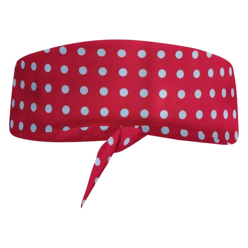 Cotton Size Wave Dot Series Printed Square Scarf Headscarf Hip Hop Retro Outdoor Casual Headscarf Factory Straight Hair