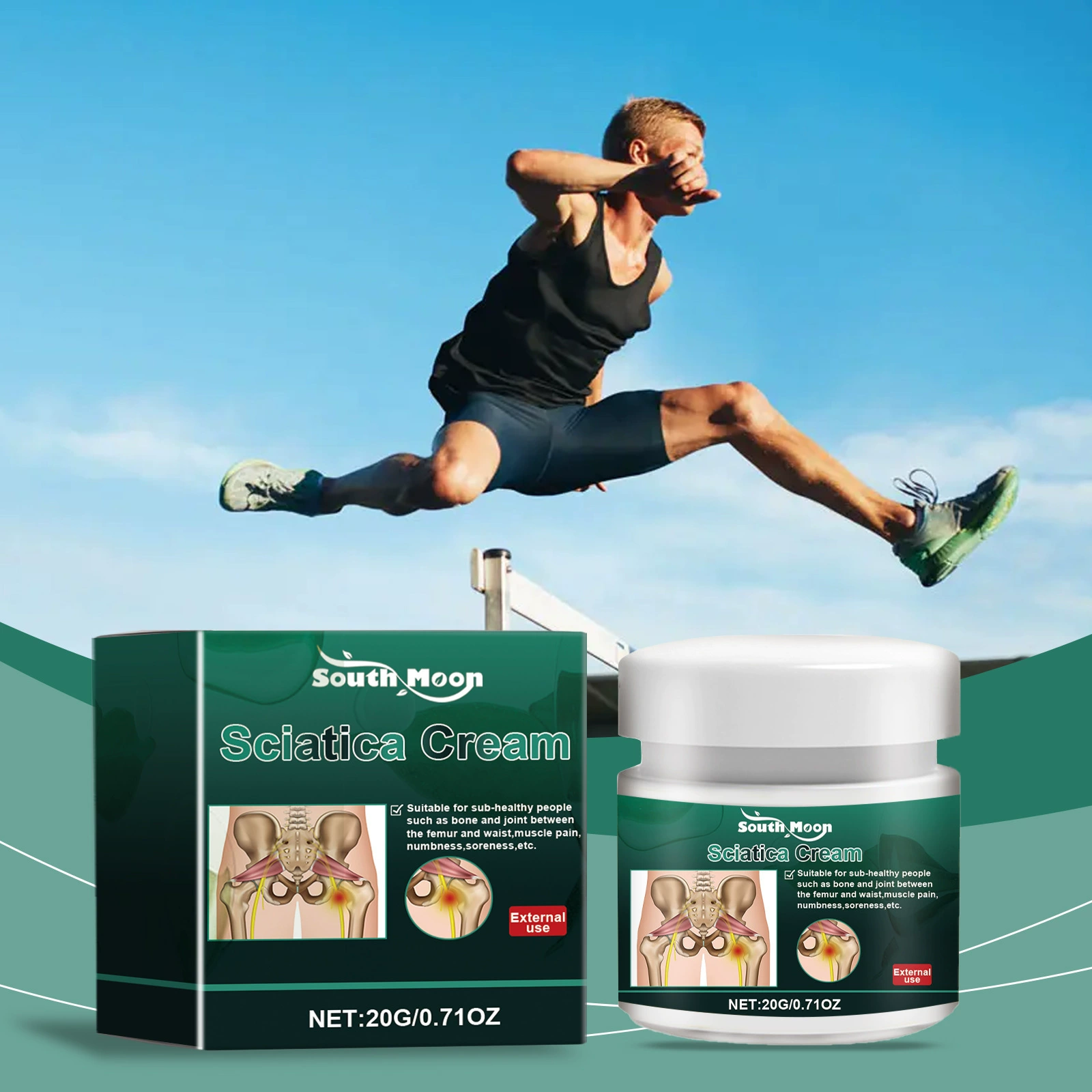 South Moon Sciatica Cream Pain relief massage care