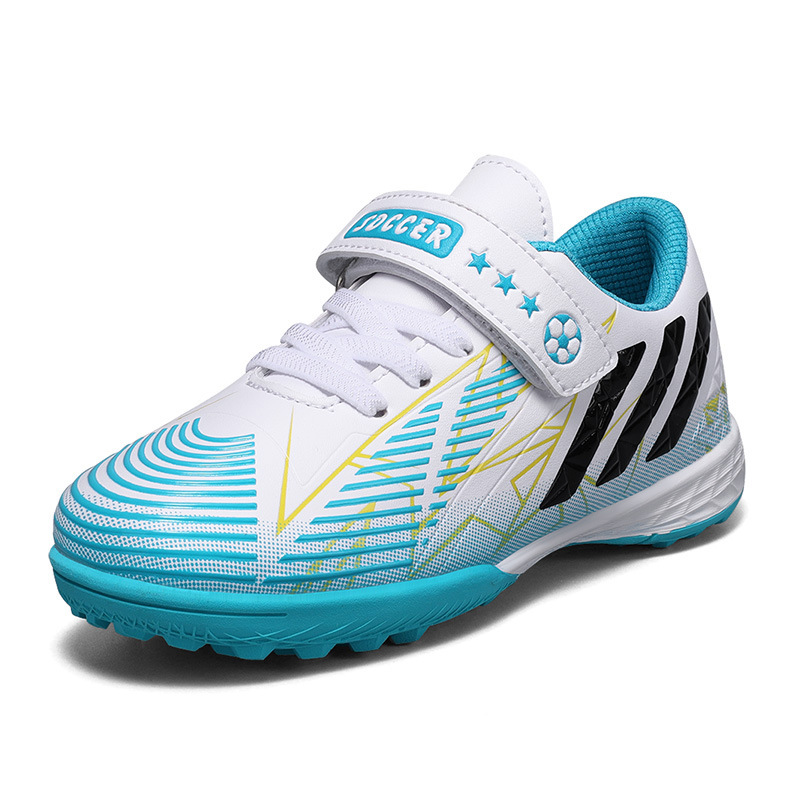 Hombres y niñas primavera y otoño nuevos zapatos infantiles de clavos rotos zapatos de fútbol indoor y outdoor zapatos de entrenamiento juvenil