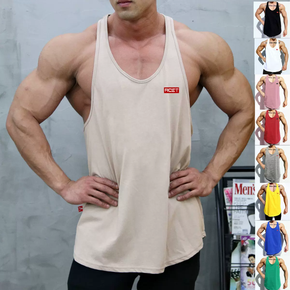 肌肉健身兄弟运动韩版透气宽松背心男马甲训练男式速干透气速干