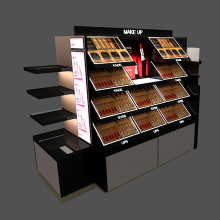 新款化妆品展示柜样品带灯货架铁艺展柜展厅美容院商用样品产品陈