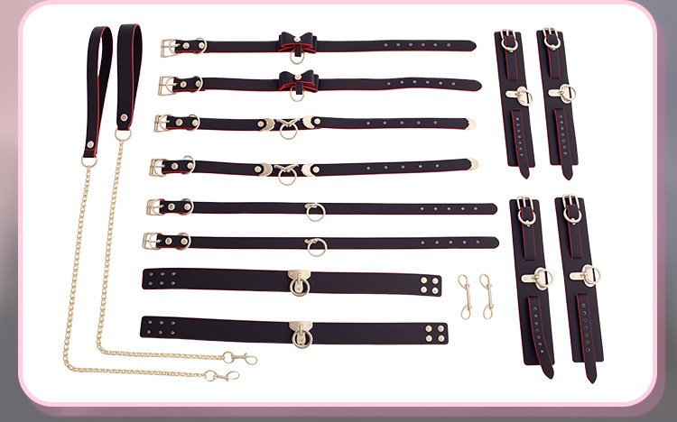 Jiuai Temperature-Sensitive Color-Changing Collar, Zinc Alloy SM Couple Play Accessory, Red — detail image 2