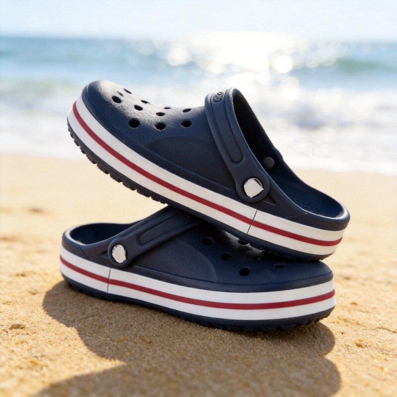 Crcos Large Size Perforated Shoes Beiya Couple's Shoes for Men and Women, Breathable Casual Non-Slip Sports Beach Shoes, Cross-Border Wholesale
