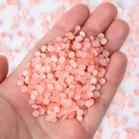 Новый трансграничный продукт, макарон, персиковый, розовый, круглый, стеклянный, на плоской подошве, со стразами, одежда «сделай сам», обувь и головные уборы, аксессуары