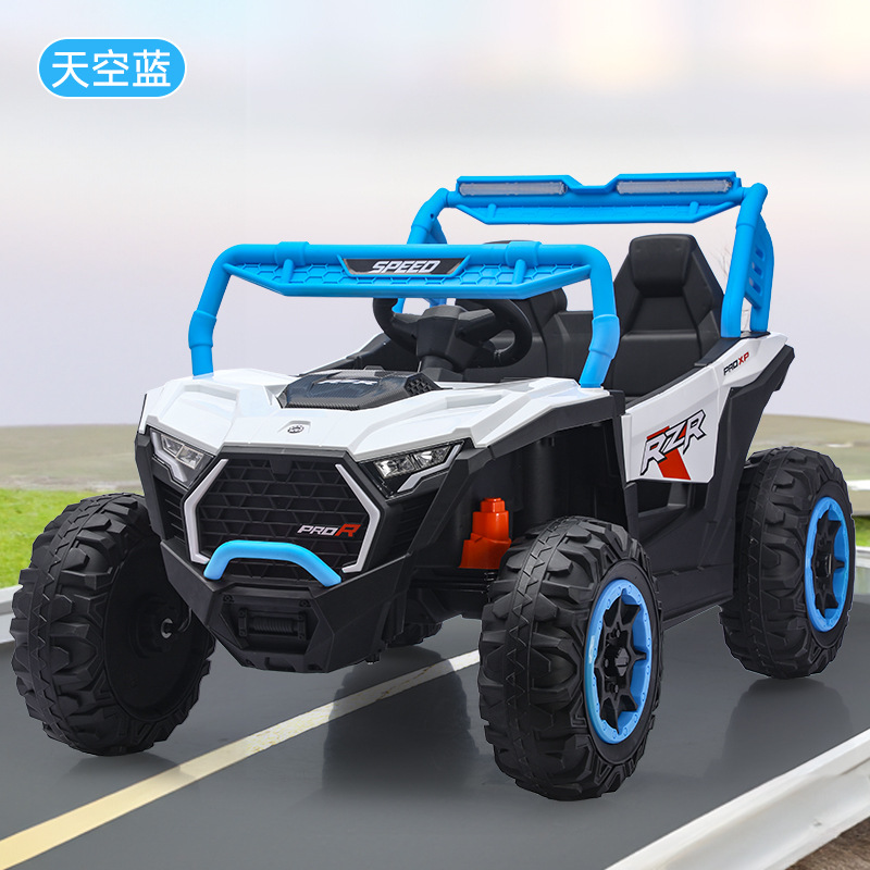Auto Eléctrico Todoterreno Infantil de 4 Ruedas con Control Remoto, Bluetooth y Doble Tracción image 9