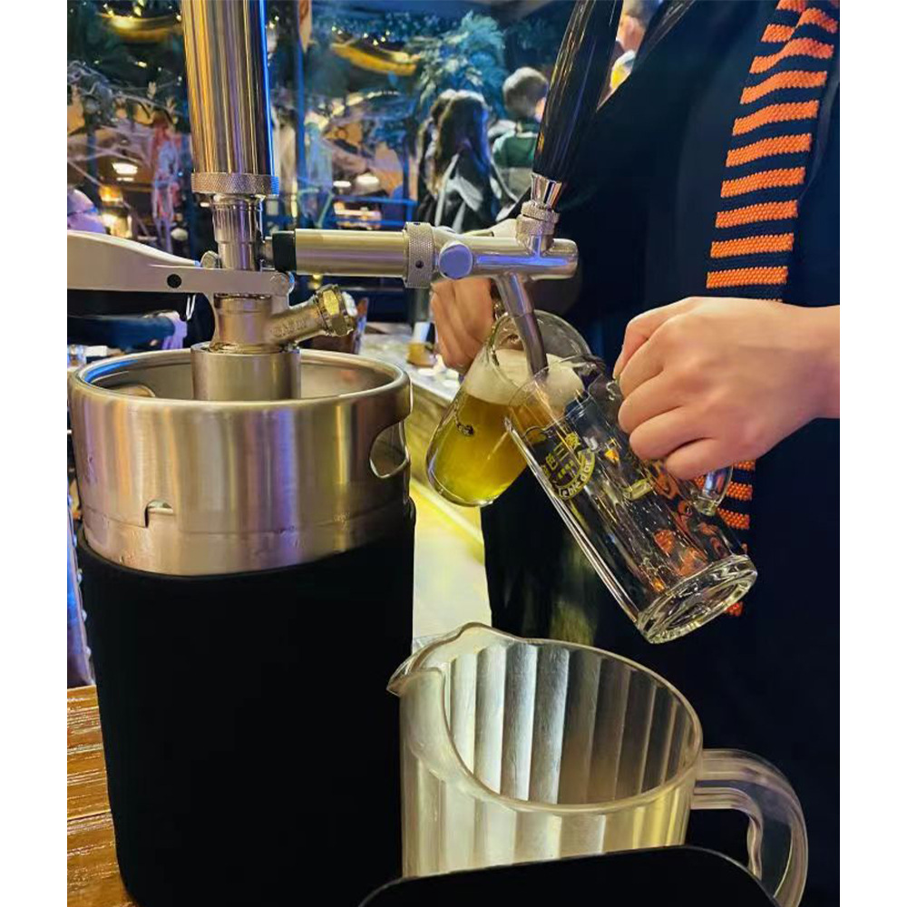 5L带底座 KEG304不锈钢啤酒桶大口带底座耐压桶白酒桶家酿啤酒桶