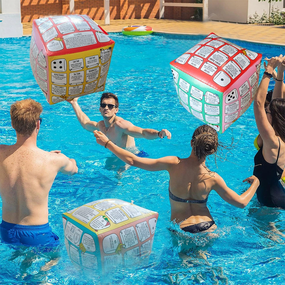 Надувные игральные кости из ПВХ для взрослых, кросс-бордерные, для вечеринок, приключений, кемпинга на природе, семейные игрушки