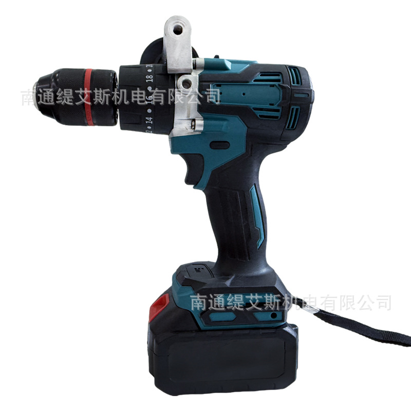 Taladro eléctrico sin escobillas de litio recargable para el hogar taladro de pistola de mano de alta potencia taladro de mano de 13mm taladro de impacto multifunción grado industrial