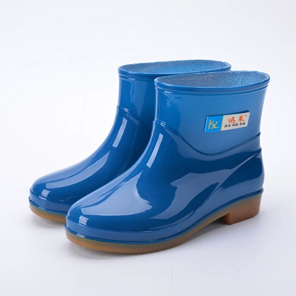 Women's low-top rain boots summer waterproof non-slip kitchen work rubber shoes adult short-top water boots manufacturer spot wholesale