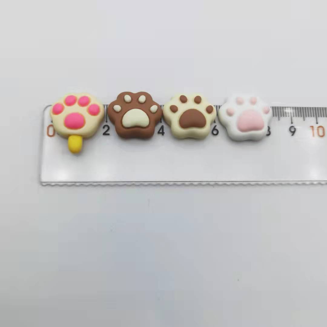 貓掌貓爪熊掌滴膠卡通樹脂配件diy手機殼貼片冰箱貼發飾飾品 材料