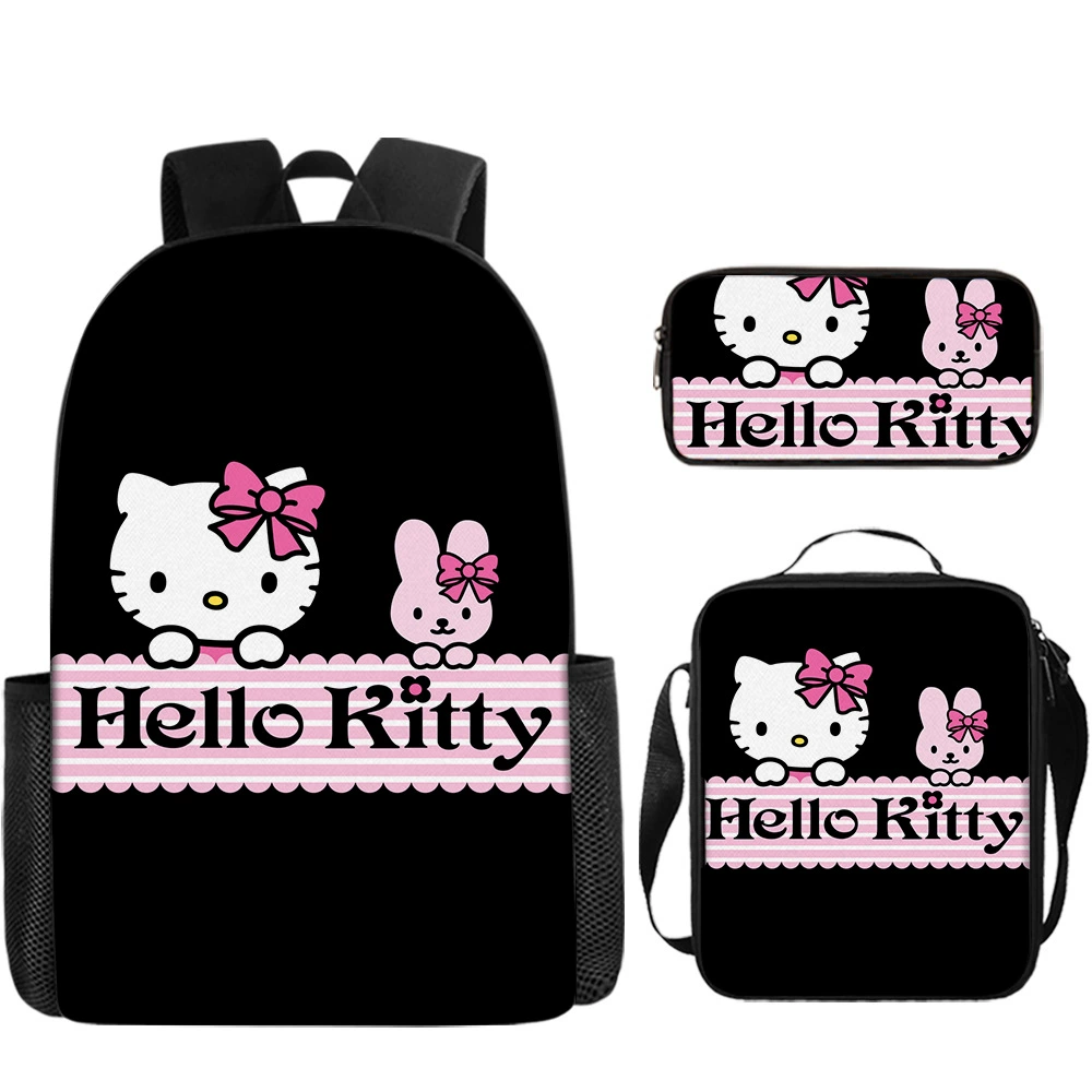Hello kitty, school bag for elementary school students, children's backpack, shoulder bag, pencil case