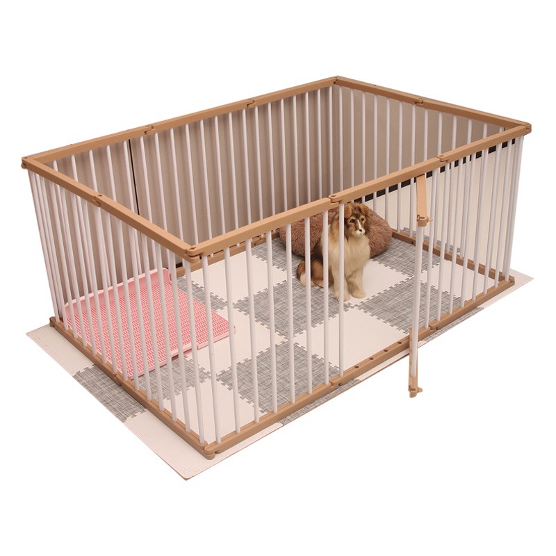 Lindo bebé perro jaula en stock al por mayor perro mascota valla interior octogonal valla pequeño perro valla