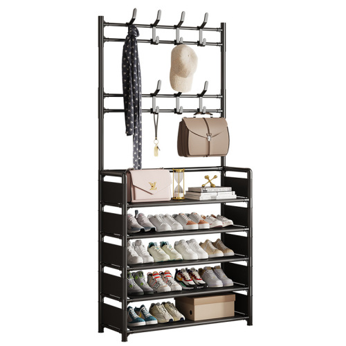 Multifunctional shoe and hat integrated rack, simple doorway household shoe and hat storage rack, dormitory dust-proof multi-layer shoe rack