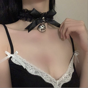 Collar Lace Necklace Women's Neck Ring Bow Bell Necklace