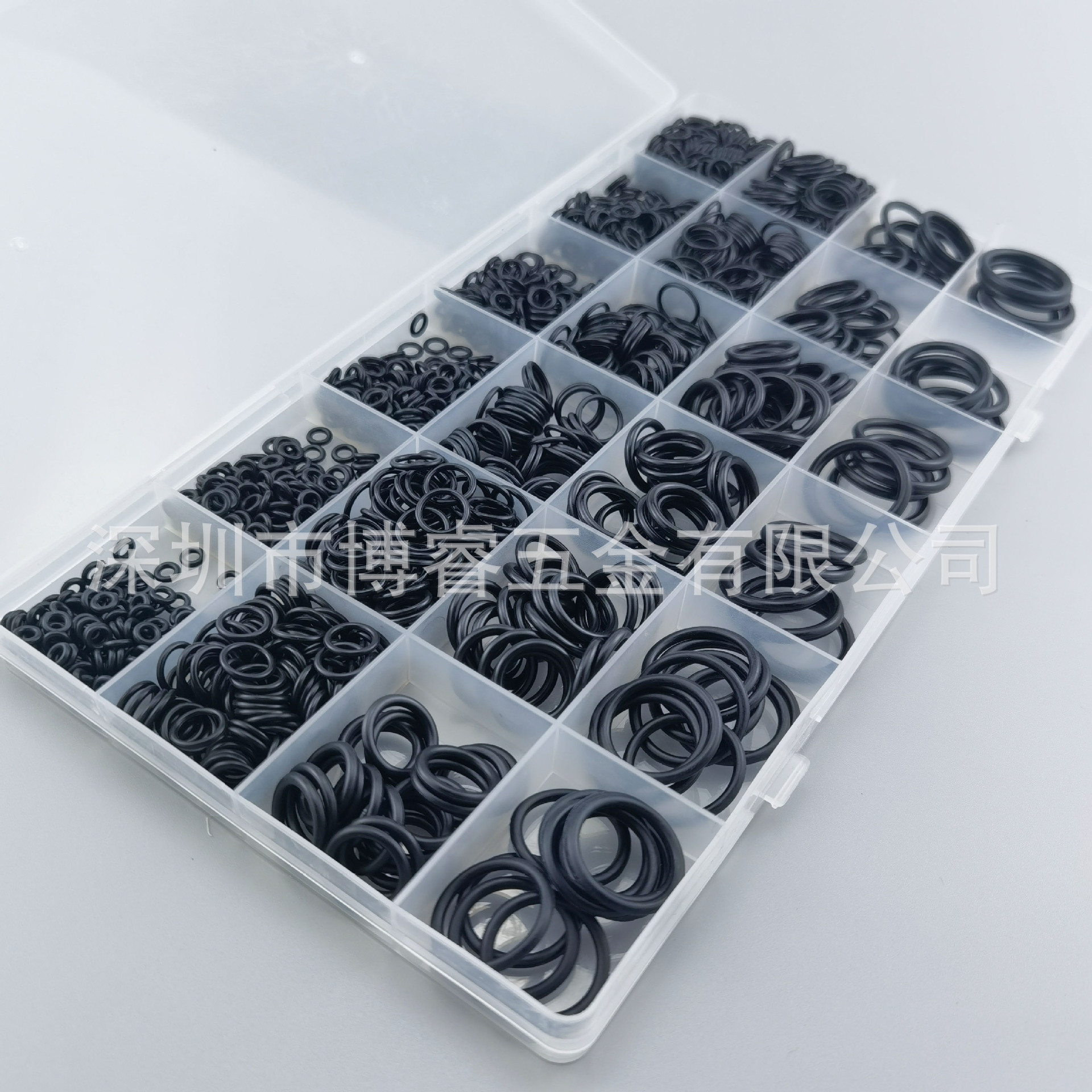740pcs/1200pcs丁腈胶O型圈黑色 汽车空调密封圈盒装密封橡胶圈