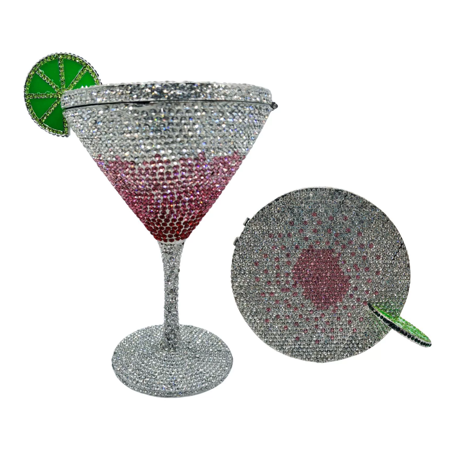 Стеклянная сумка Martini Crystal Cocktail Roulette Diamond Dinner Bag, новая бриллиантовая сумка для руки женщины