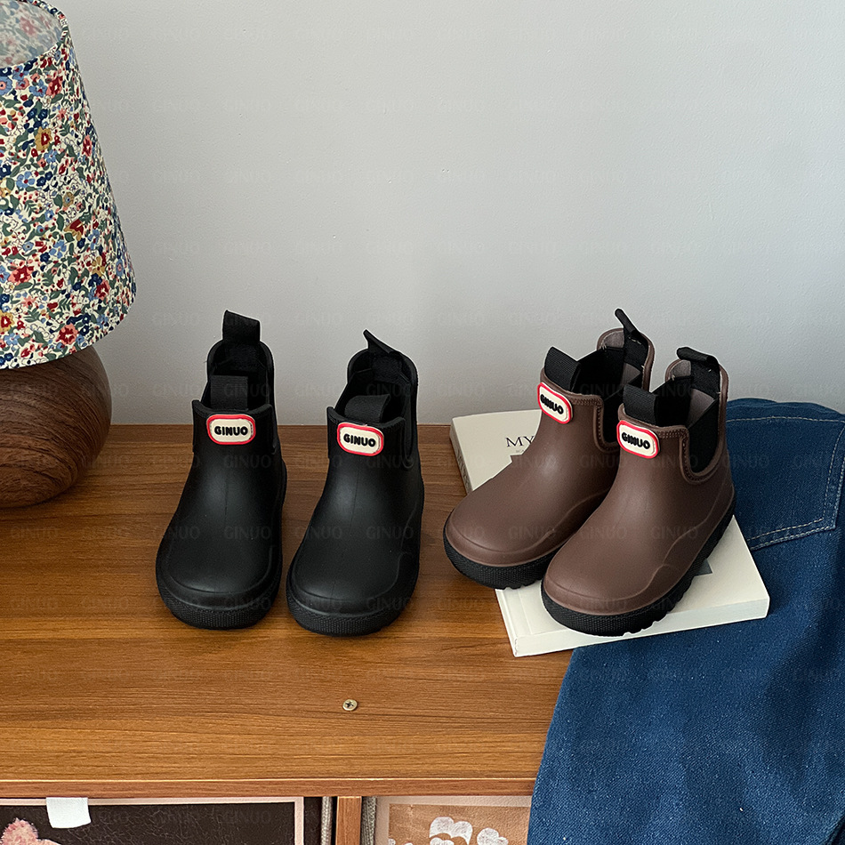 {Size 21-29} Girls' Boots 2025 Autumn New Children's Martin Boots Boys' Short Boots Waterproof Kids' Rain Boots