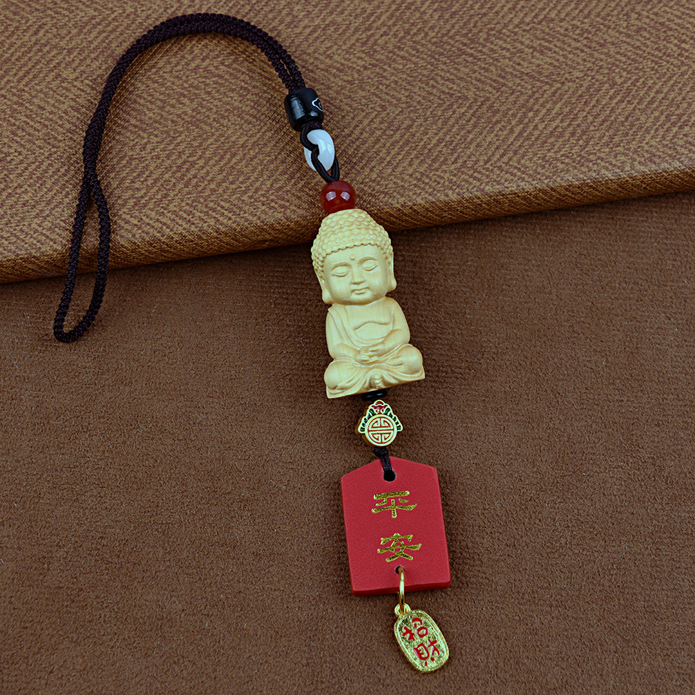 Car hanging – Qìchē with Deer - peace-wealth-inviting-small-buddha