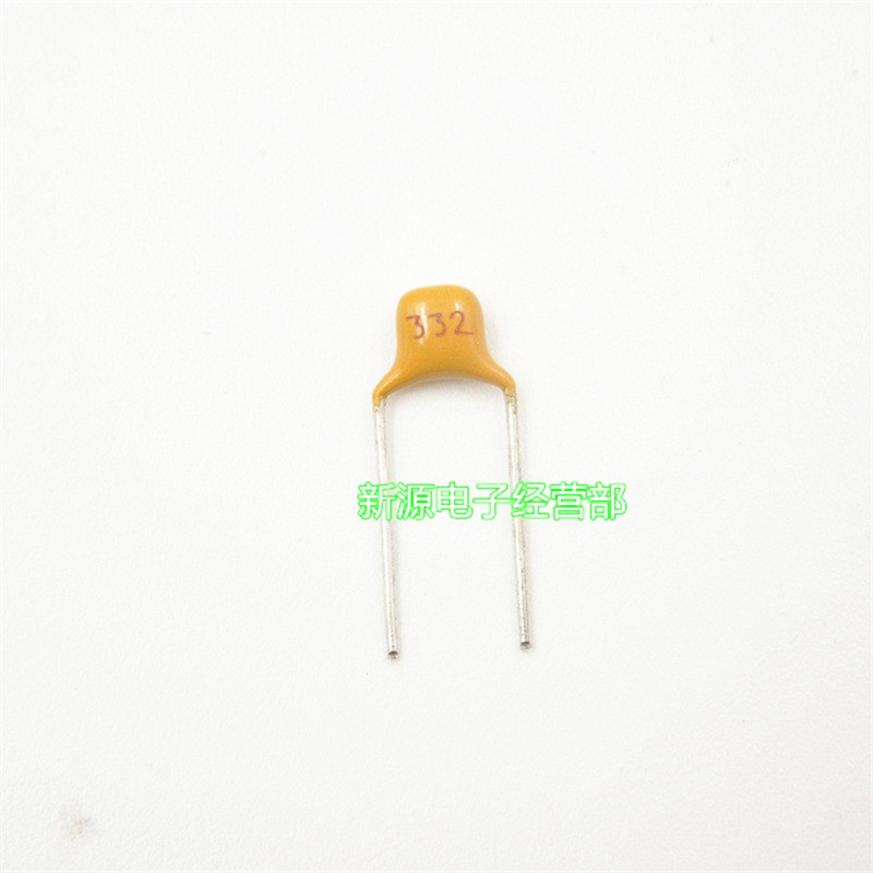 独石电容 50V332 多层瓷片电容 50V 332 3300PF 脚距5.08mm