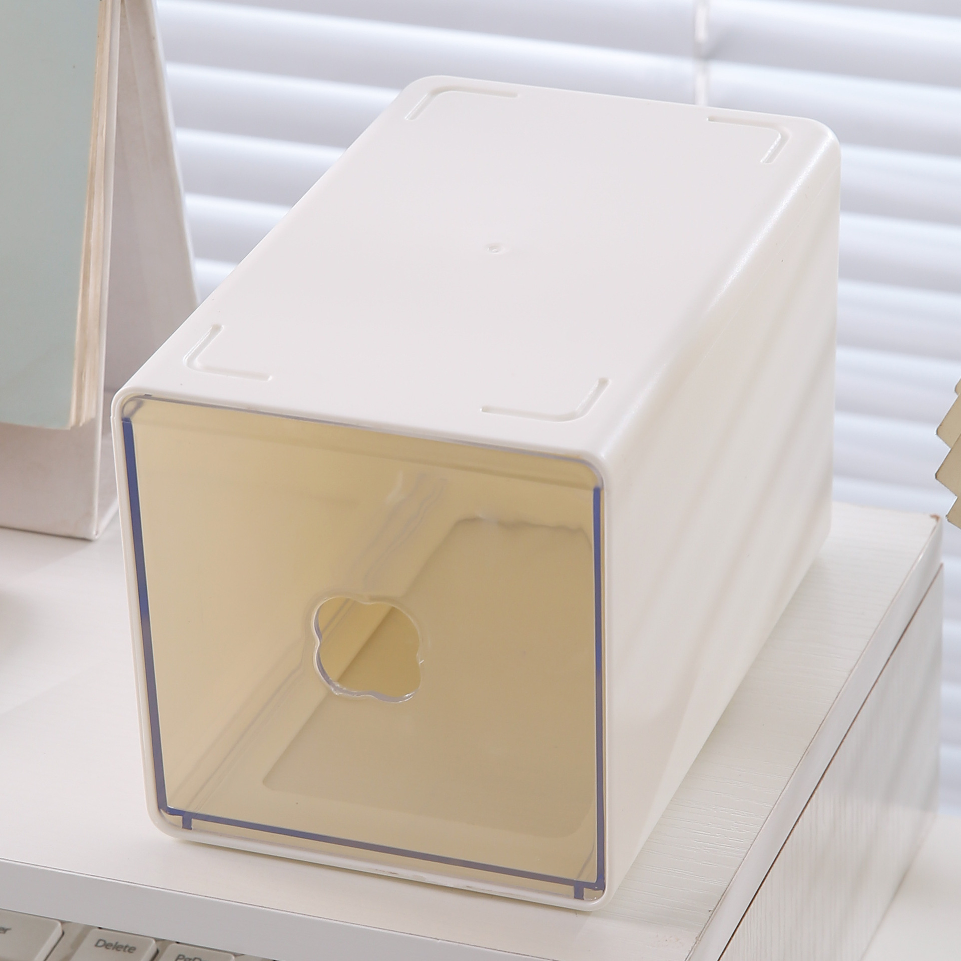 Caja de almacenamiento de escritorio tipo cajón de bolígrafo de gran capacidad escritorio de estudiantes combinación libre caja de almacenamiento de cosméticos