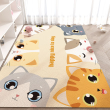 家用PVC爬行垫卡通可爱地垫耐脏一抹净客厅地毯防水防滑宠物餐食
