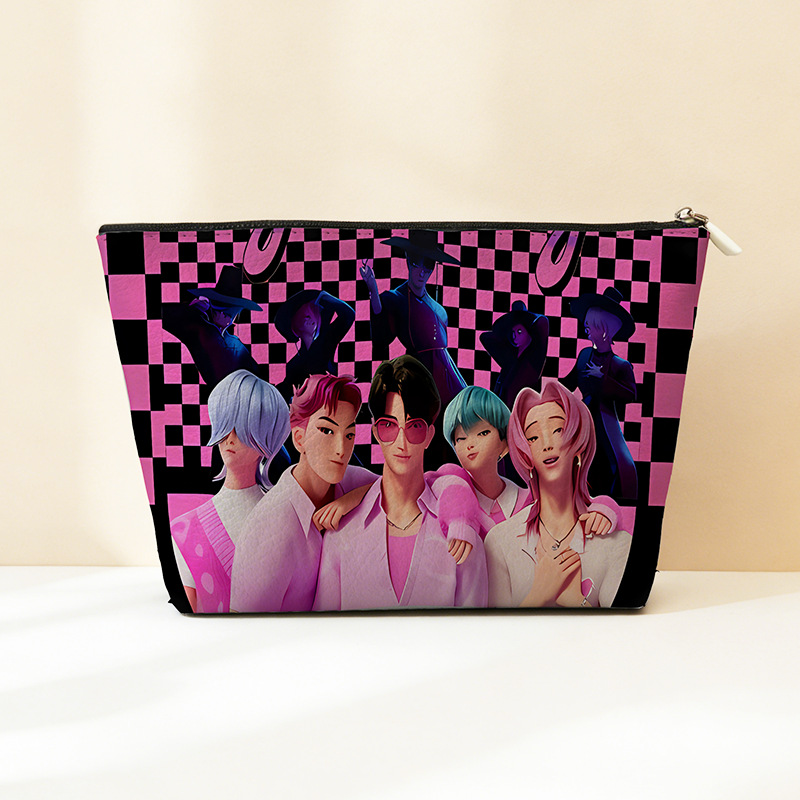 Explosión transfronteriza PU cuero caza de brujas bolsa de almacenamiento impermeable bolsa de maquillaje portátil bolsa de almacenamiento con cremallera bolsa pequeña