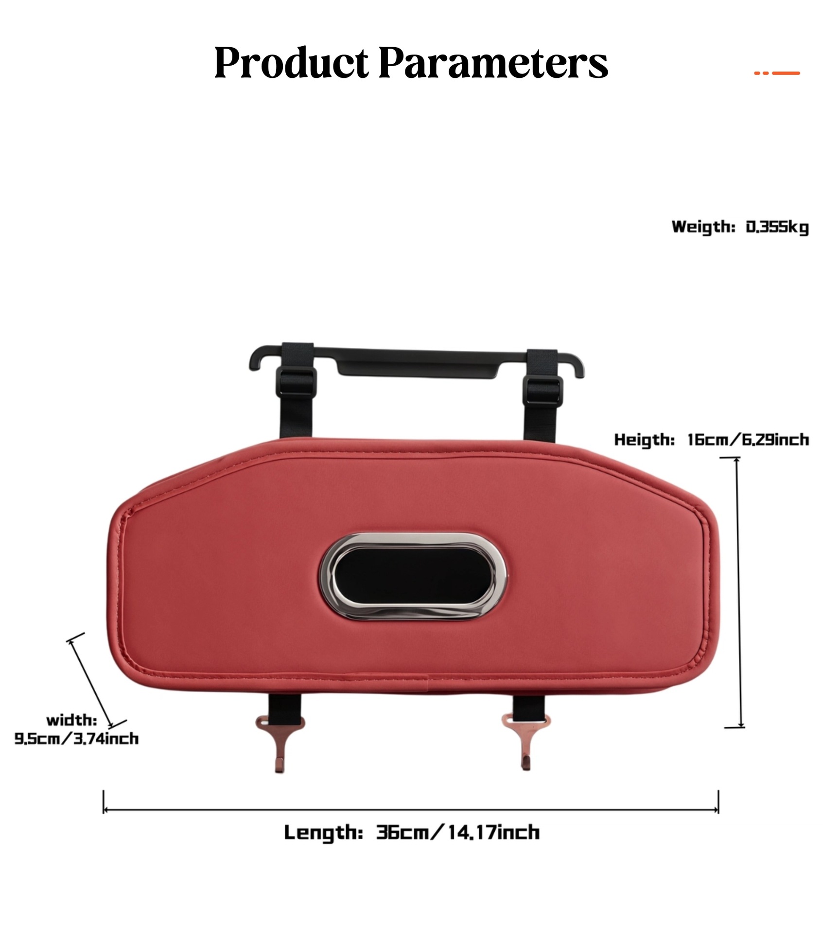 Car Seat Back Storage Box, Hanging Bag, Tissue Box, Cup Holder, Hook, Storage Box, Seat Back Organizer