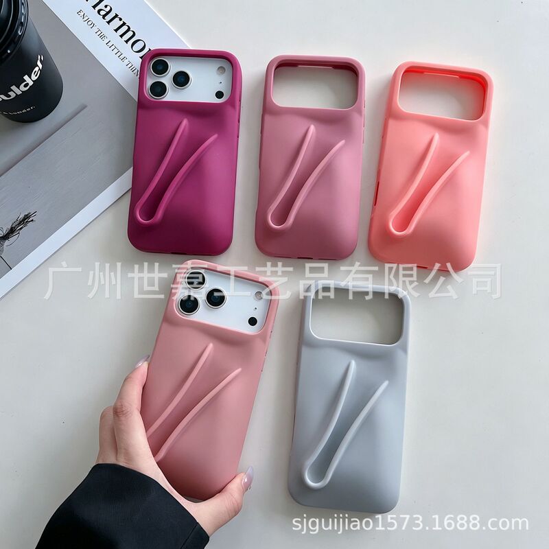 Hailey's Same Style iPhone 17 Apple Series Phone Case with Lipstick Holder, Silicone for 16/15 Pro Max 13 Hailey's Same Style iPhone 17 Apple Series Phone Case with Lipstick Holder, Silicone for 16/15 Pro Max 13