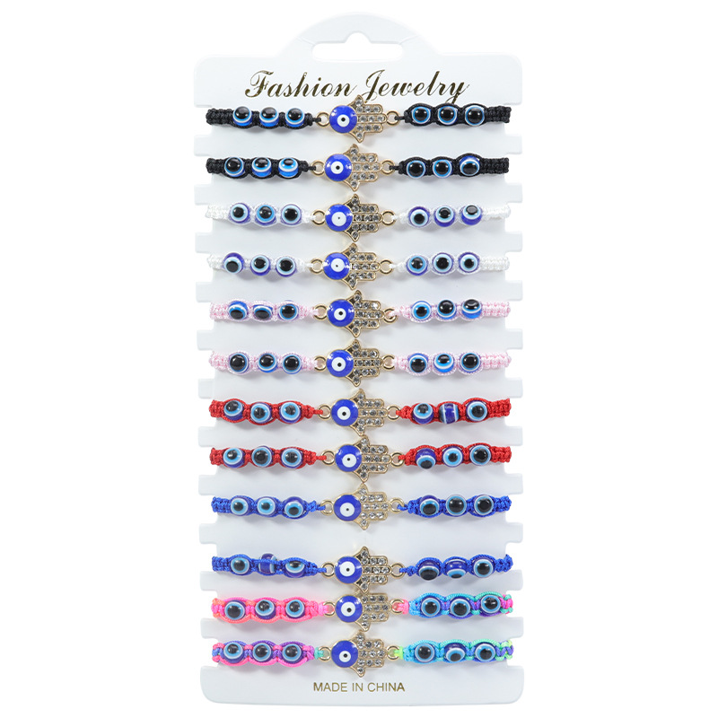 Lucky Red String Evil Eye Bracelet Handmade Protection Jewelry_voghion.com