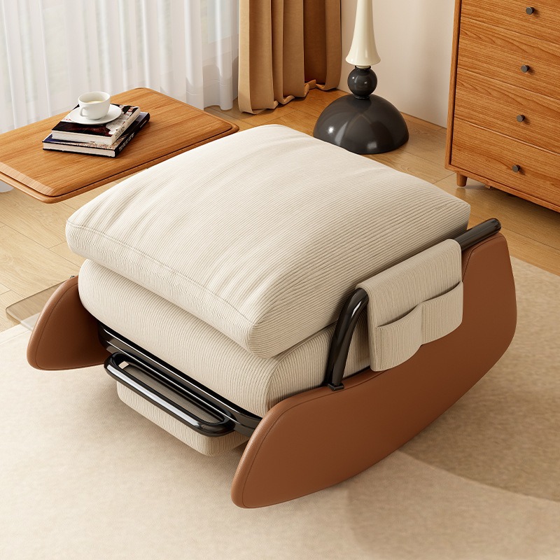 Silla mecedora doméstica reclinada para dormir perezoso sofá balcón silla de relajación sala de estar para almuerzo individual con sillón de pedal