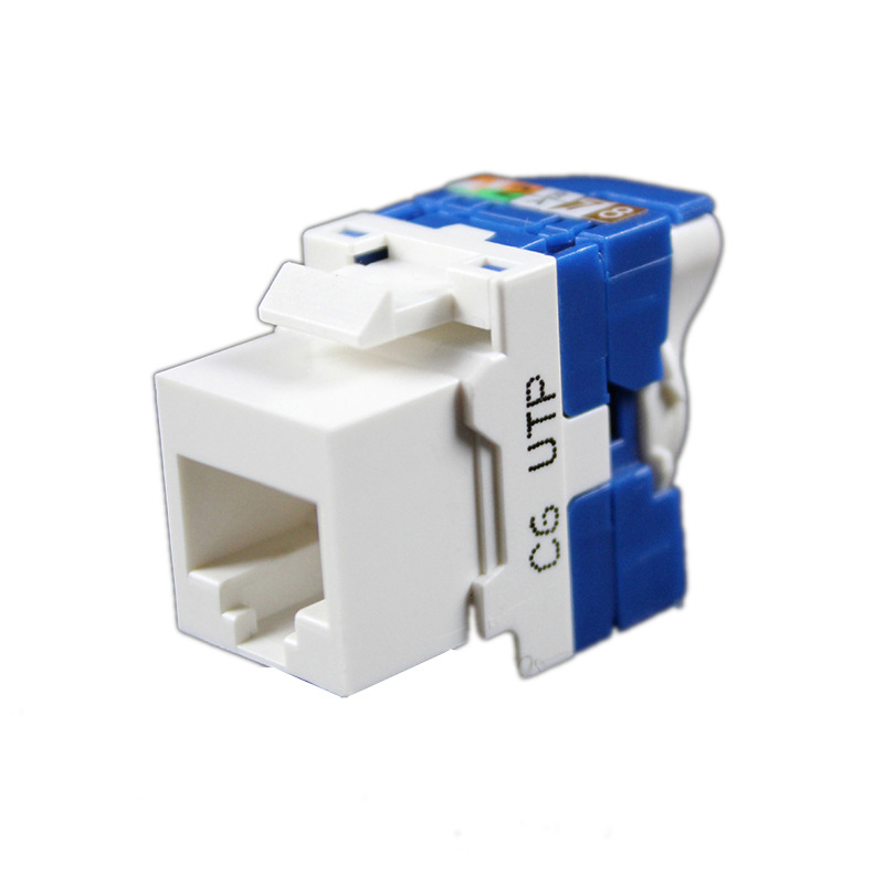 旋转式免打线六类超六类180度CAT6非屏蔽8P8C网络模块