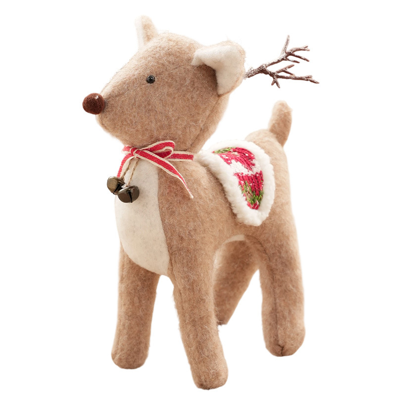 Nuevos muñecos de peluche transfronterizos muñecas de nieve muñecas decoración de escritorio muñecas decoración de vacaciones