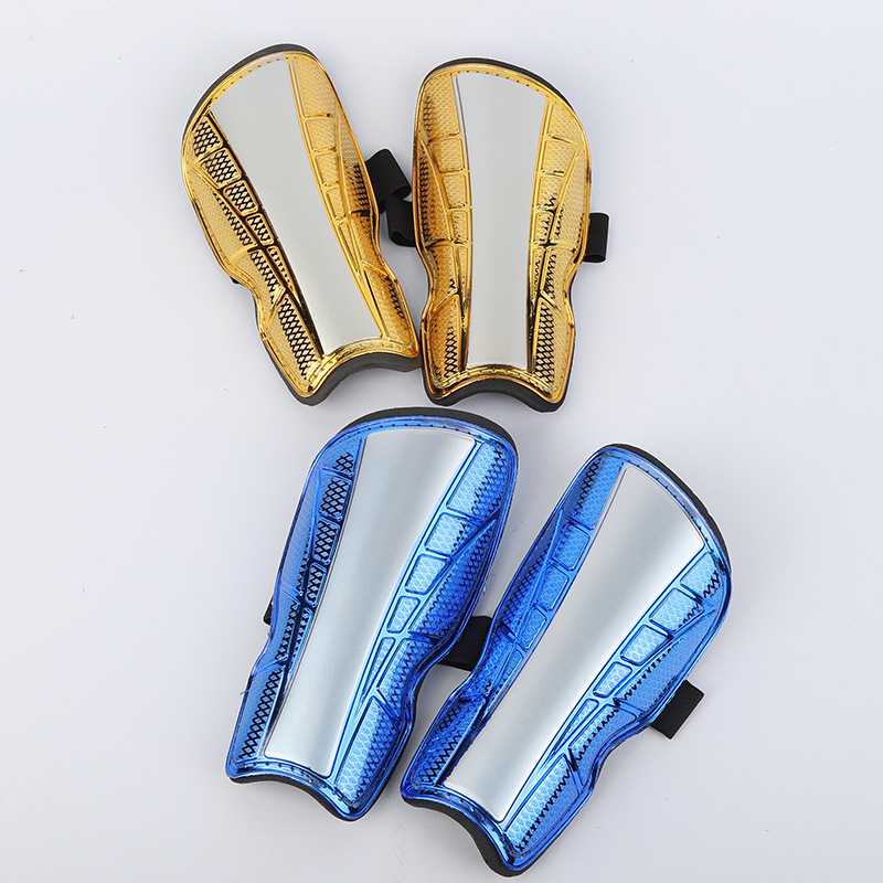 Deportes de fútbol al aire libre protector de pierna adultos niños entrenamiento de refuerzo protector de pantorrilla protector de pierna electrochapado