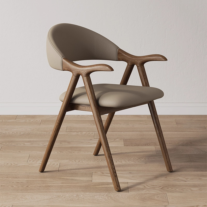 Modern Minimalist Solid Wood Dining Chair Scandinavian Designer Chair Living Room Home Chair Backrest Chair Study Book Chair