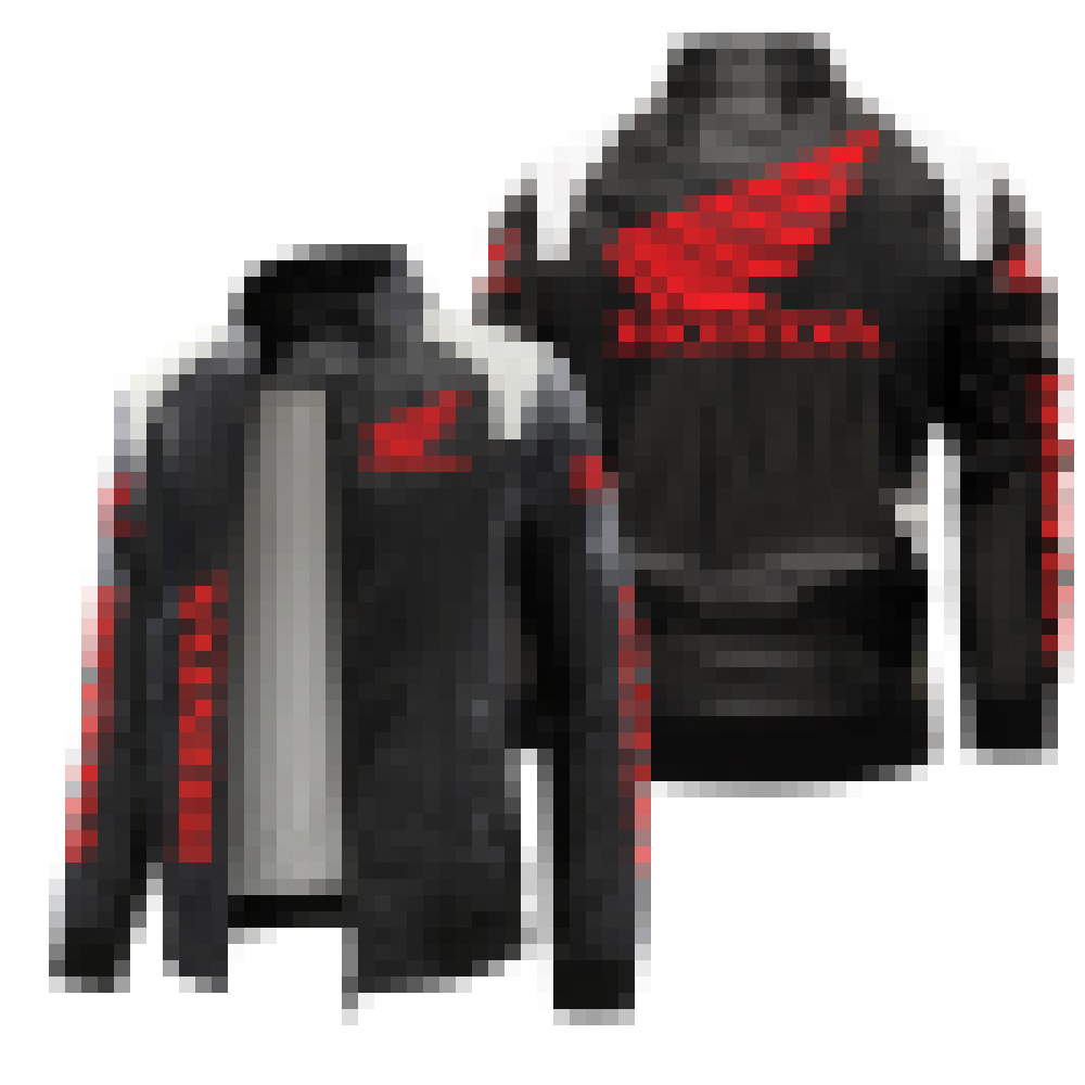 [European Size Fleece Lined] Large Motorcycle Logo Leather Jacket, Plus Size Printed Autumn/Winter Jacket, High-End PU Men's Clip