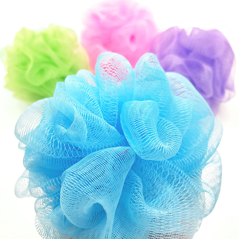 Suministro directo de fábrica gran bola de baño coreana super suave monocromo Flor de baño 20g regalo Flor de baño fija Red de espuma de baño