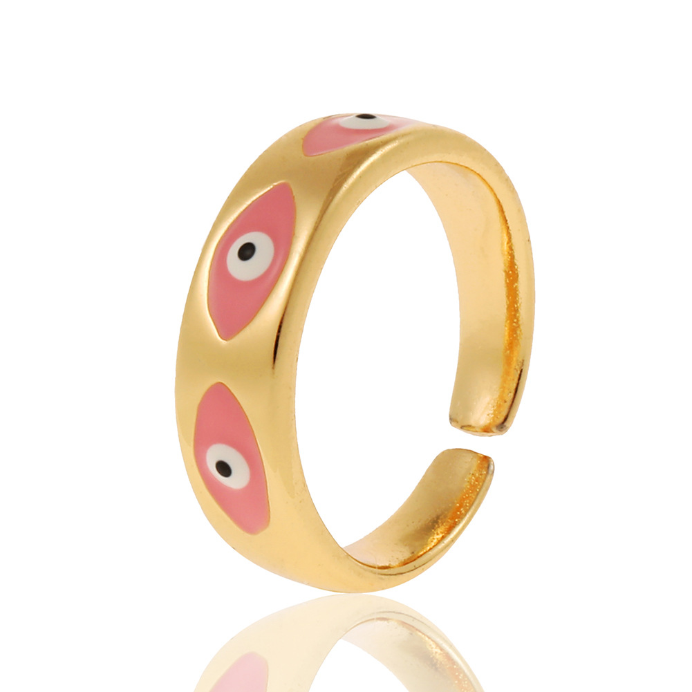 Fashion Devilu0027S Eye Copper Open Ring Copper Rings
