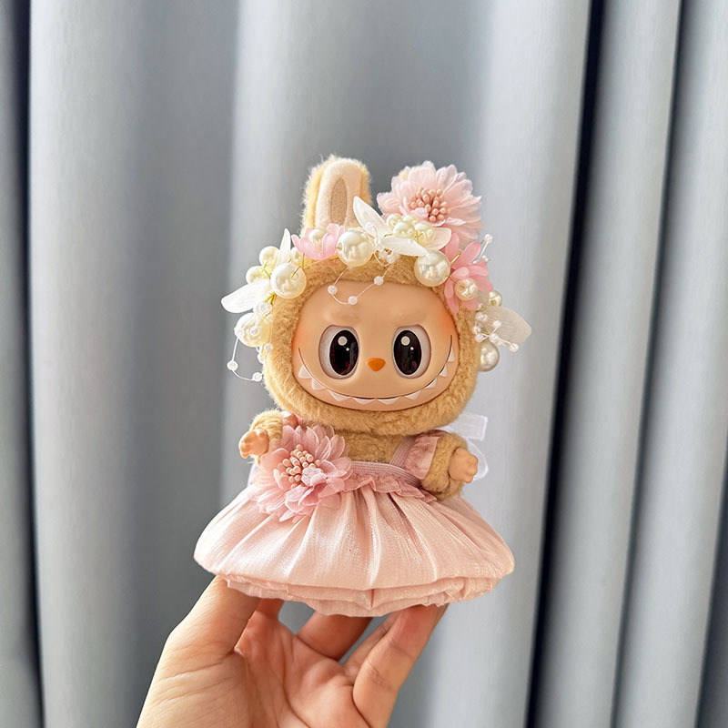 仅售衣服] 一二代钥匙扣La布布衣服挂件拉布布娃衣连衣裙珍珠发饰|undefined