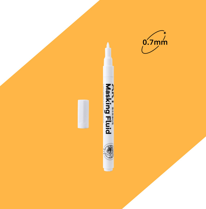 Rubens acuarela pintura especial pluma blanca flujo blanco líquido chino pintura cubierta pegamento blanco piel de cerdo limpie la goma árabe