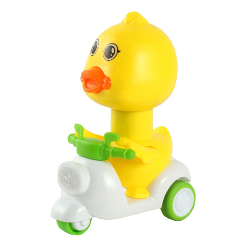 Children's toys press little yellow duck pull back inertia car motorcycle stall supply toys wholesale