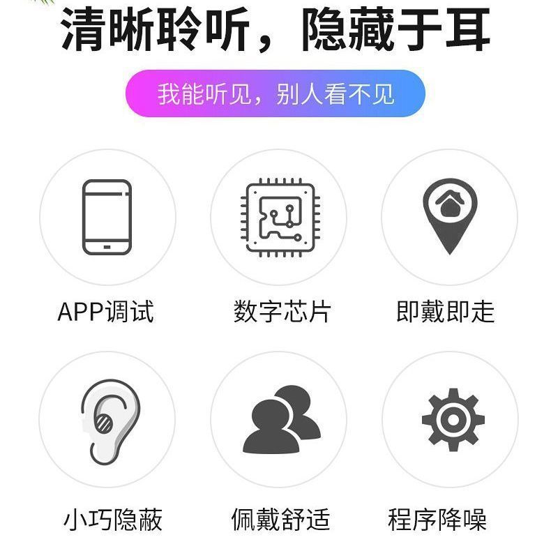 Siwanbo Mini 8 audífono invisible tipo canal auditivo de alto nivel, orejas sordas genuinas, especialmente para jóvenes y ancianos