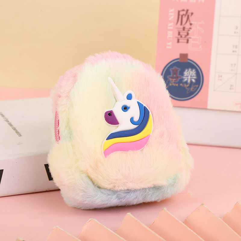 Estilo coreano chica corazón lindo gato monedero estudiante auricular Portátil Bolsa de almacenamiento de felpa bolsa de moneda caja clave