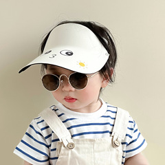 秋南兒童帽子夏季出遊可愛大檐防曬遮陽帽男女寶寶透氣運動空頂帽