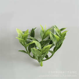 仿真植物塑料水草 8CM六叉三层草仿真花仿真小盆栽小盆景装饰小草