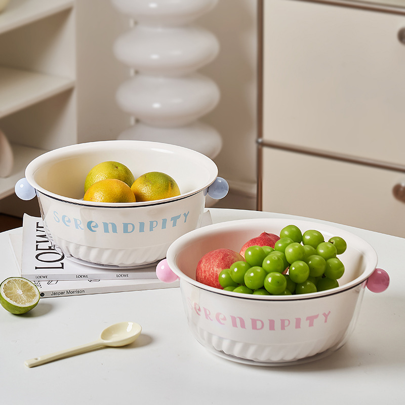 Canasta de drenaje de dopamina en el hogar Cocina de alto valor en el hogar Lavado de verduras de doble capa en el hogar Lavado de frutas de gran capacidad Canasta de verduras