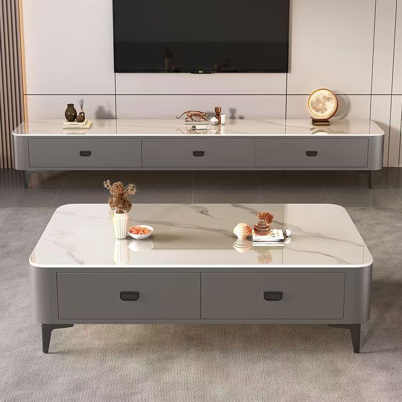 Coffee Table for Living Room, Suitable for Small Apartments, New Model with a Light Luxury and High-End Feel, Integrated Storage and Tea-Making, Soft-Covered Tv Cabinet Combination Coffee Table for Living Room, Suitable for Small Apartments, New Model with a Light Luxury and High-End Feel, Integrated Storage and Tea-Making, Soft-Covered Tv Cabinet Combination