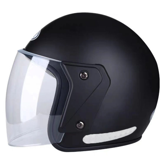 New national standard electric car helmet safety helmet adult men's and women's riding helmet cute warm four-season ear protection half helmet