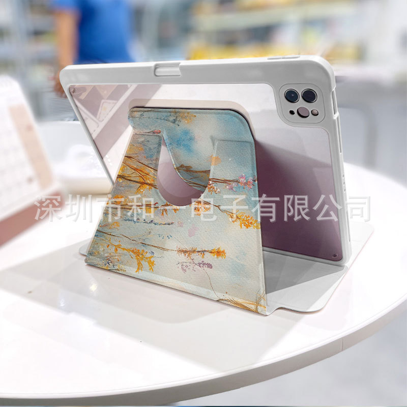 ドロップシッピングカスタマイズされた 30% オフ 360 度回転タブレット保護カバー Apple iPad 用ペンスロット付きスリープウェイク|undefined