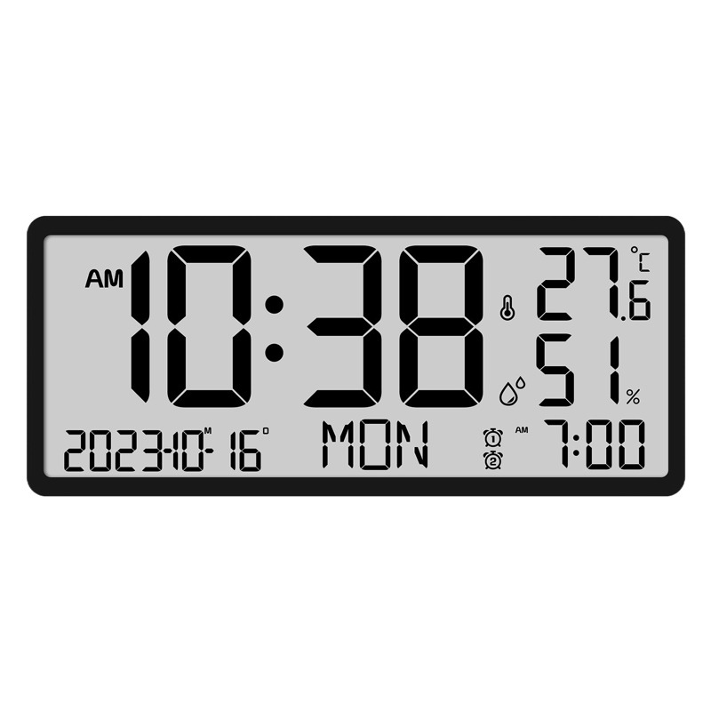 クリエイティブLCD多機能掛け時計リビング時計シンプルモダン目覚まし時計大画面新型電子時計8303Y01